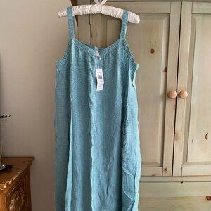Eileen Fisher Linen Midi Dress NEW WITH TAGS